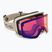 Skibrille Giro Method stone stacked/vivid petrol/vivid infrared