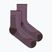 Damensocken Icebreaker Merino Hike+ Ultralight Quarter grey plum/bittersweet