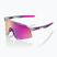 Sonnenbrille 100% S3 polished translucent/purple multilayer mirror
