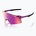Sonnenbrille 100% Aerocraft gloss purple chrome/purple mirror