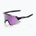Sonnenbrille 100% S3 poliert schwarz/ hyperpolarisiert lavendel verspiegelt