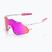 Sonnenbrille 100% Hypercraft XS matte white/pink/hiper vital pink mirror