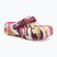 Crocs Classic Lined Marbled Clog electric pink/multi Kinder-Pantoletten