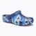 Slides Schlappen  Crocs Classic Marbled Clog blue bolt/multi