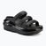 Crocs Mega Crush Dreifach-Riemen Flip-Flops schwarz