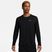 Herren Nike Miler Dri-Fit UV schwarzes Lauf-Langarmshirt