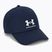 Herren unter Rüstung gebrandmarkt Lockup Adj Mitternacht marineblau / weiß Baseballkappe