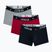 Herren-Boxershorts Nike Jrdan JHM Flight Cotton Trunk 3 pairs gym red/black