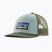 Patagonia P-6 Logo LoPro Trucker thermische blau Baseballmütze