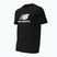 Herren New Balance Stacked Logo T-shirt schwarz