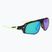 Sonnenbrille Nike Flyfree M matte black/ green mirror/ road tint