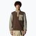 Herren The North Face Yumiori 1/4 Zip Sweatshirt rauchbraun / Ton grau / Gipfel Gold