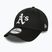 Herren New Era Patch 9Forty Oakland Athletics Baseballkappe schwarz