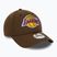 Cap Mütze Herren New Era Repreve 9Forty Los Angeles Lakers dark brown