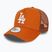 Herren New Era Liga wesentliche Trucker Los Angeles Dodgers med braun Baseballkappe