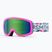 Skibrille Smith Snowday Jr vivid pink hearts/green sol-x mirror
