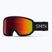Skibrille Smith Transfer black/red sol-x mirror