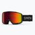 Skibrille Smith Tribute black/red sol-x mirror