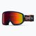 Skibrille Smith Transfer S3 midnight geo alpine/red solx mirror antifog