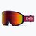 Kinder-Skibrille Smith Reason OTG S3 deep plum gradient/red solx mirror antifog