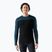 Herren Thermoaktiv-Funktionsshirt Smartwool Classic Thermal Merino Base Layer Colorblock Crew Boxed twilling blue/black
