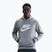 Herren Nike Club Pullover Hoodie dark grey heather/light smoke grey/white