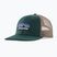 Patagonia P-6 Logo Trucker Baseballmütze Kaskade grün