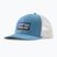 Basecap Patagonia P-6 Logo Trucker shore blue