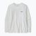 Damen-Longsleeve Patagonia P-6 Logo Responsibili-Tee LS fiber white