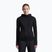 Damen-Trekkingsweatshirt Icebreaker Merino 200 Realfleece Descender Half Zip Hoodie black