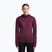 Damen-Trekkingsweatshirt Icebreaker Merino 300 Realfleece Descender Zip Hoodie dark berry