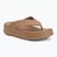 Damen Zehentrenner Crocs Gateway Platform milk chocolate