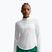 Damen-Lauf-Langarmshirt Nike Tempo Swoosh Run Dri-Fit 1/4-Zip white/black