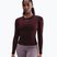 Damen-Langarmshirt Nike One Fitted Dri-Fit burgundy crush/white