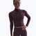 Damen-Langarmshirt Nike One Fitted Dri-Fit 1/4 Zip Mid Layer burgundy crush/white