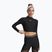 Damen-Trainings-Longsleeve Under Armour HeatGear Crop Mock Ultimate Black/White