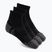 Socken Under Armour Perf Tech Qtr 3 pack ultimate black/ultimate black/jet gray