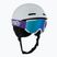 Kinder-Skihelm Salomon Player Combo + Skibrille XV Jr ice flow/ice flow mid blue