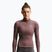 Damen-Trainingssweatshirt Nike One Fitted Dri-Fit Full-Zip burgundy tattoo/white