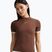 Damen-T-Shirt Nike Gloss Fitted Top light chocolate