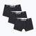 Herrenboxershorts Nike Jordan Flight Cotton Trunk 3er-Pack schwarz