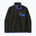 Fleecejacke für Herren Patagonia Lightweight Synchilla Snap-T Pullover black w/p6 blue