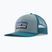 Basecap Patagonia P-6 Logo Trucker Hat blue sage