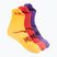 Socken HOKA No-Show Run Sock 3-pack egg yolk/cerise/virtual violet