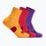 Socken HOKA Quarter Run Sock 3-Pack egg yolk/cerise/virtual violet