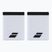 Handgelenkstücher Babolat Logo Jumbo Wristband 2 Stk. white/black