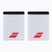 Handgelenk-Band Babolat Logo Jumbo Wristband 2 Stk. white/strike red