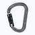 Kletterkarabiner Petzl William Ball-Lock graphitfarben
