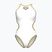 Damen-Einteiler Badeanzug Arena One Biglogo One Piece white/gold