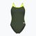 Einteiliger Damen-Badeanzug arena Lace Back Solid dark sage/artic lime
